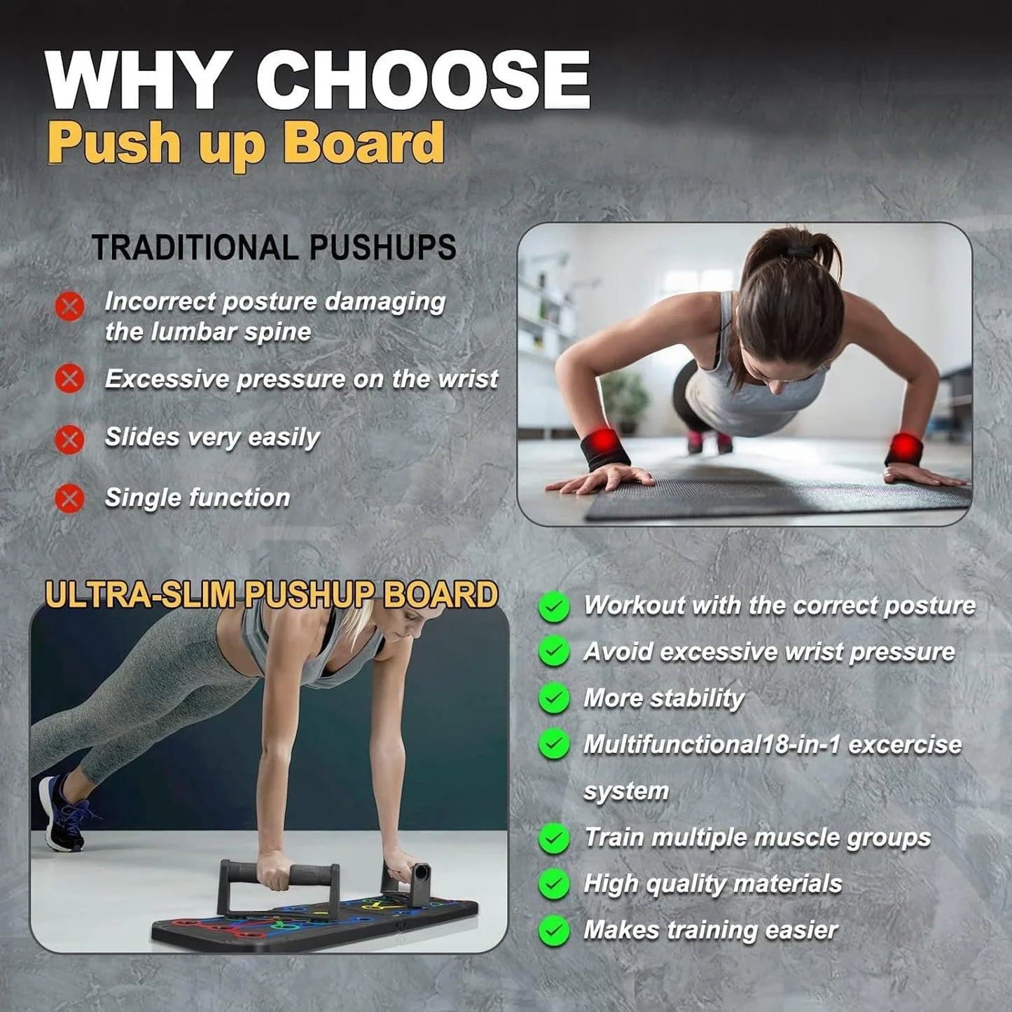 Push Up Board Gym Equipment