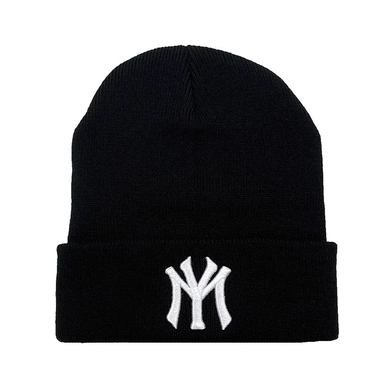 Unisex WY Letter Embroidery Beanies