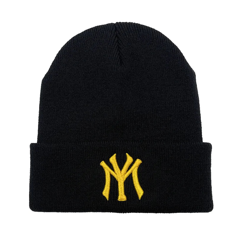 Unisex WY Letter Embroidery Beanies